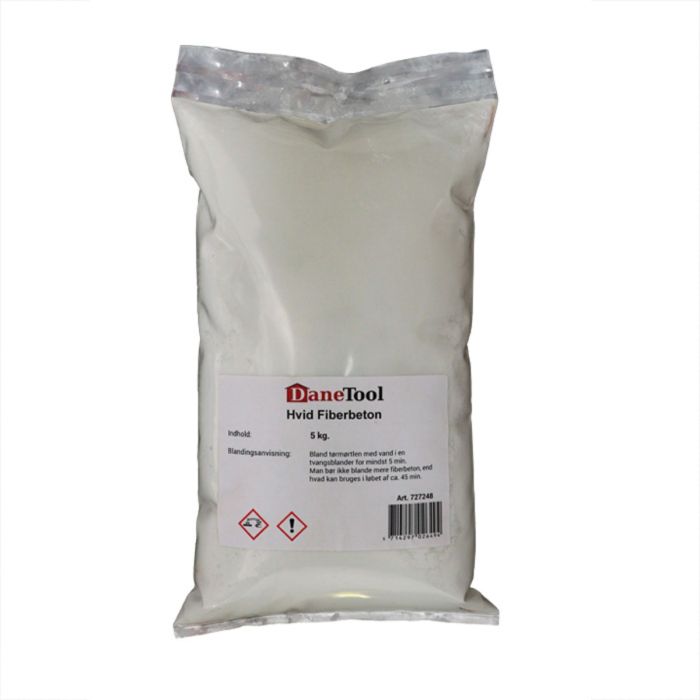 Hvid Fiberbeton - 5 kg