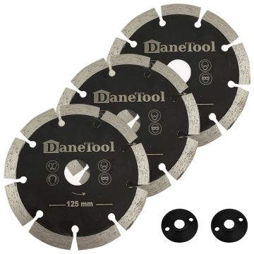 DaneTool Tripel Fugefræserskiver Combi - Ø 125 mm